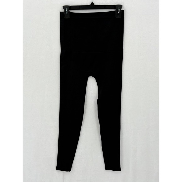 SPANX Pants - Spanx Leggings Womens Large Black Look At Me Now Seamless Shaping Essentials